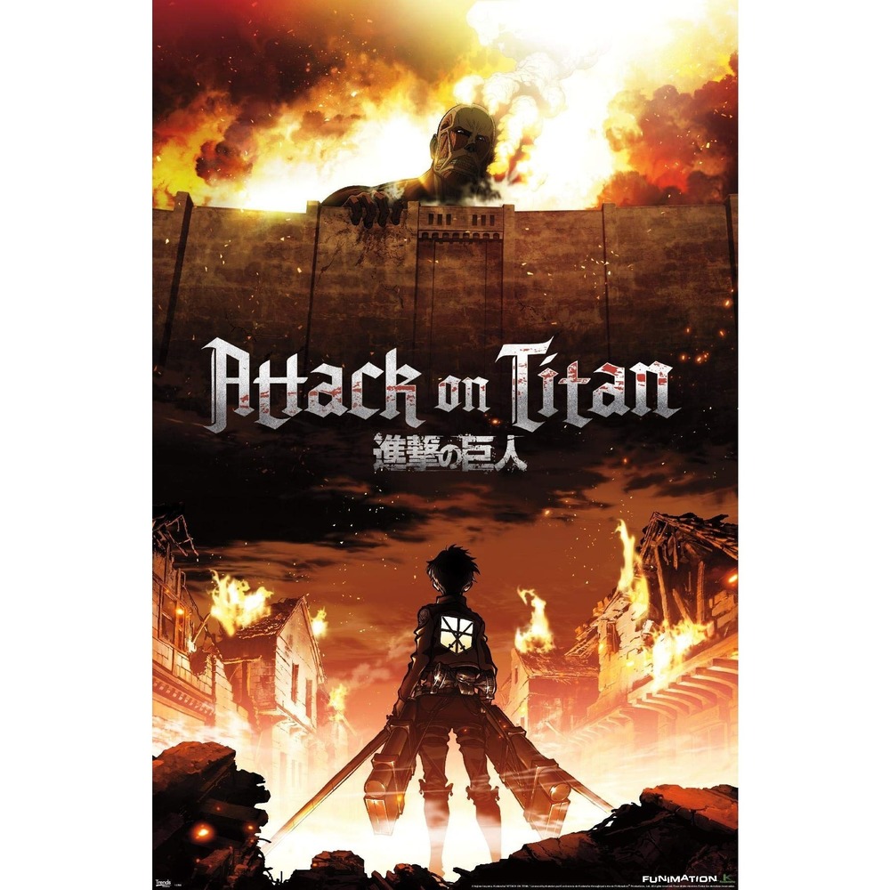 Attack On Titan - Fire Wall Poster